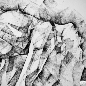 SketchBook Page 53 – Woman glamour pose art drawing