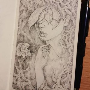 Fantasy art – Girl portrait quick sketch