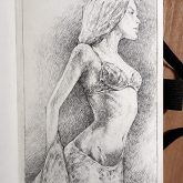 Sensual Woman Quick sketch – Pencil drawing
