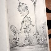 Androids – Sketchbook drawing
